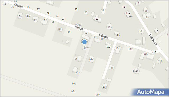 Szewce, Długa, 94, mapa Szewce