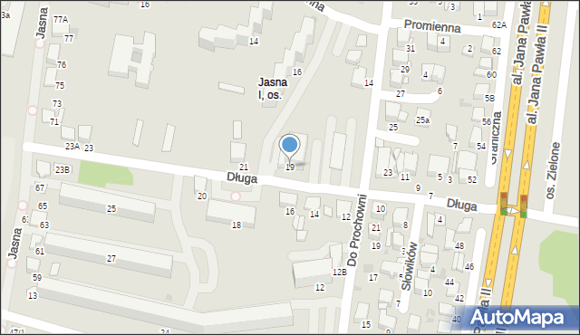 Tarnów, Długa, 19, mapa Tarnów