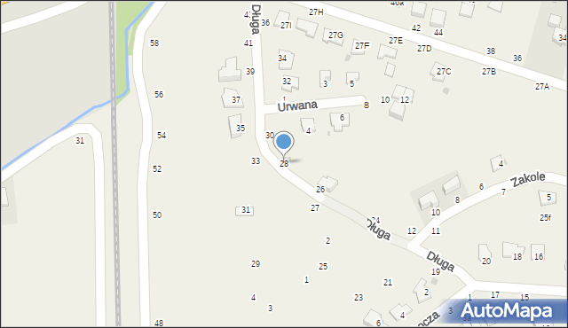 Tarnowiec, Długa, 28, mapa Tarnowiec