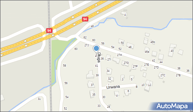 Tarnowiec, Długa, 43, mapa Tarnowiec