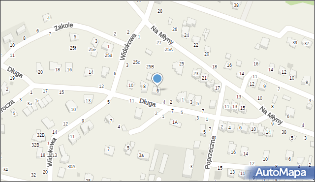 Tarnowiec, Długa, 6, mapa Tarnowiec