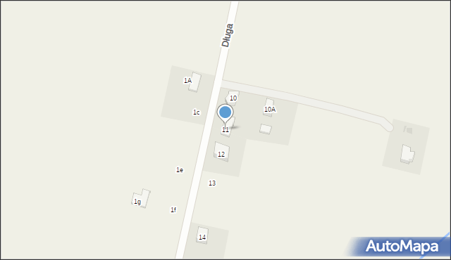 Tczewskie Łąki, Długa, 11, mapa Tczewskie Łąki