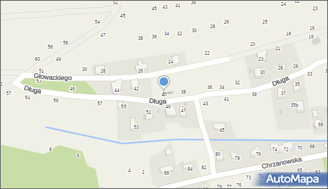 Tenczynek, Długa, 40, mapa Tenczynek