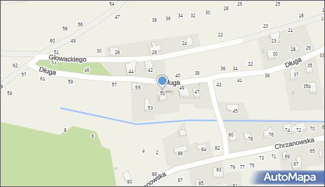 Tenczynek, Długa, 51, mapa Tenczynek