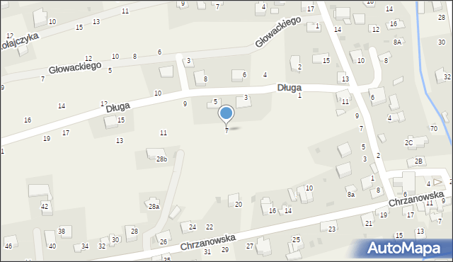 Tenczynek, Długa, 7, mapa Tenczynek