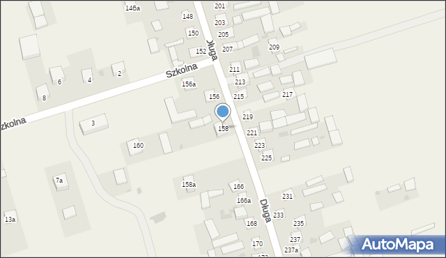 Tereszpol-Zaorenda, Długa, 158, mapa Tereszpol-Zaorenda