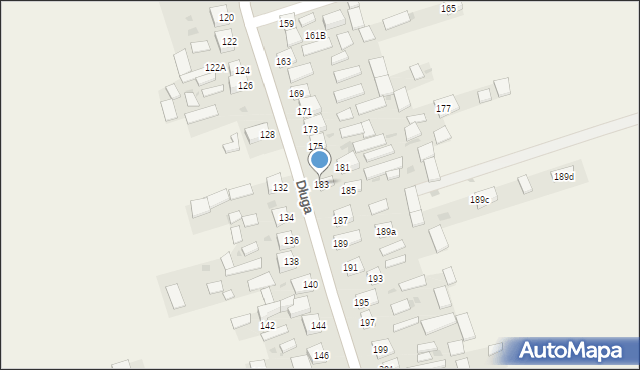 Tereszpol-Zaorenda, Długa, 183, mapa Tereszpol-Zaorenda