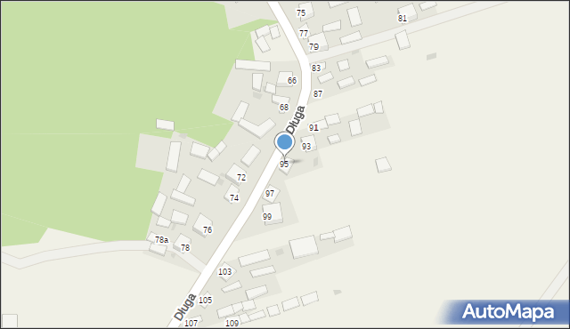 Tereszpol-Zaorenda, Długa, 95, mapa Tereszpol-Zaorenda