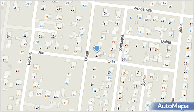 Tłuszcz, Długa, 42, mapa Tłuszcz