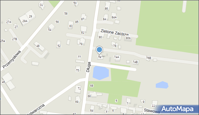 Tłuszcz, Długa, 74, mapa Tłuszcz