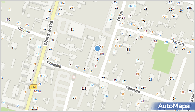 Tomaszów Mazowiecki, Długa, 7, mapa Tomaszów Mazowiecki