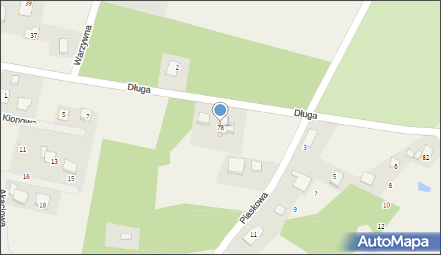 Tryszczyn, Długa, 78, mapa Tryszczyn