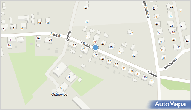 Trzebiatów, Długa, 26, mapa Trzebiatów
