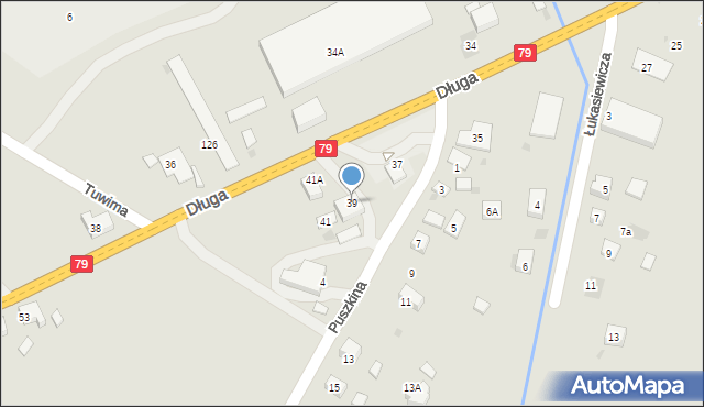 Trzebinia, Długa, 39, mapa Trzebinia