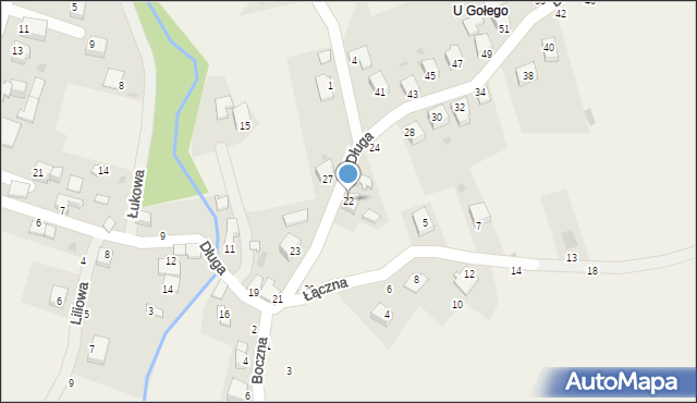 Trzebinia, Długa, 22, mapa Trzebinia