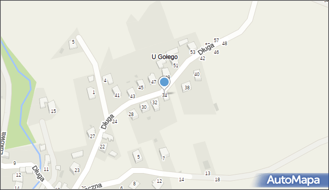 Trzebinia, Długa, 34, mapa Trzebinia