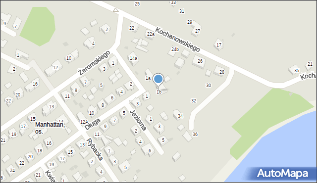 Trzemeszno, Długa, 1b, mapa Trzemeszno