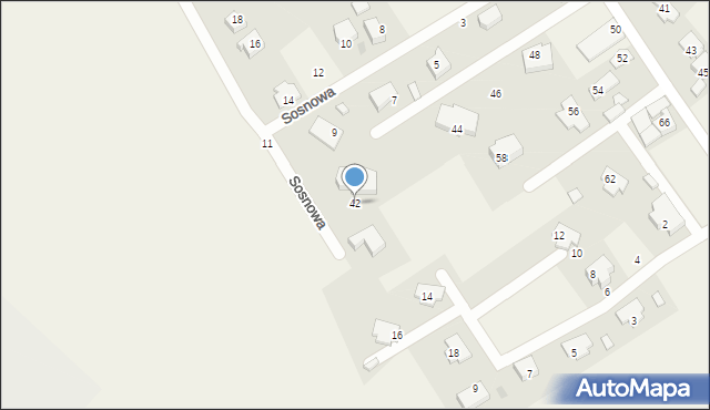 Tuchom, Długa, 42, mapa Tuchom