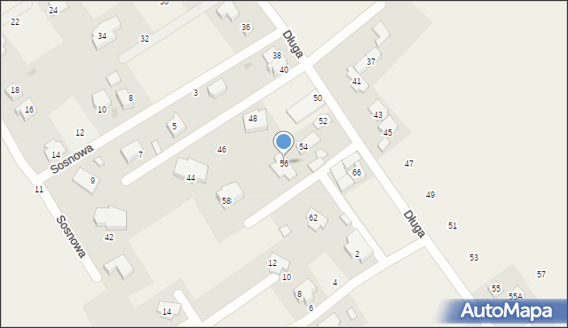 Tuchom, Długa, 56, mapa Tuchom