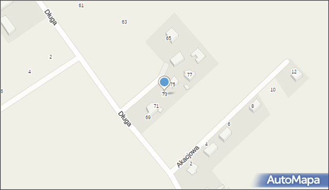 Tuchom, Długa, 73, mapa Tuchom