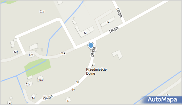 Tuchów, Długa, 60, mapa Tuchów