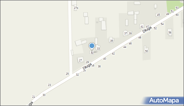 Turów, Długa, 31, mapa Turów