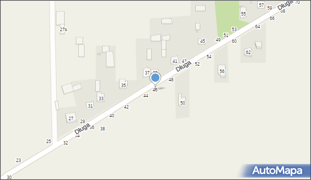 Turów, Długa, 46, mapa Turów