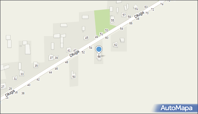 Turów, Długa, 58, mapa Turów