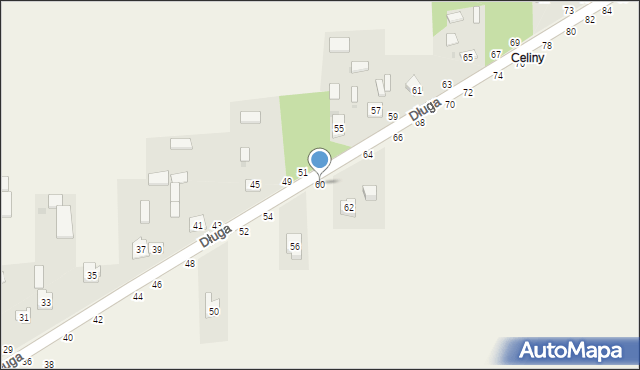 Turów, Długa, 60, mapa Turów