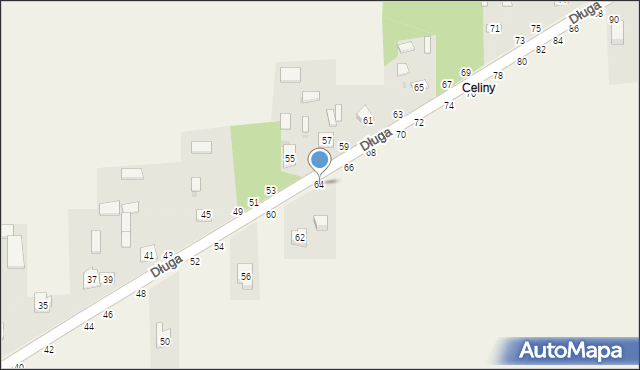 Turów, Długa, 64, mapa Turów