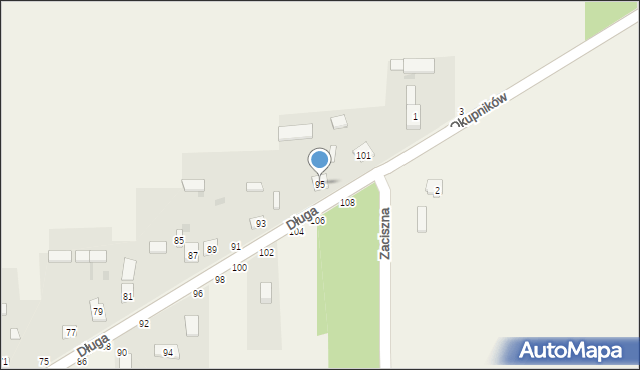Turów, Długa, 95, mapa Turów