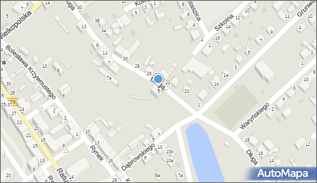 Twardogóra, Długa, 5, mapa Twardogóra