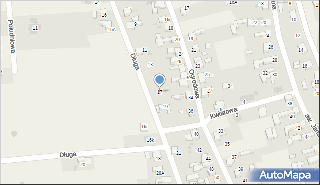 Tworków, Długa, 17, mapa Tworków