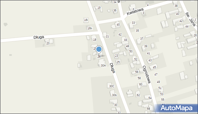 Tworków, Długa, 28, mapa Tworków
