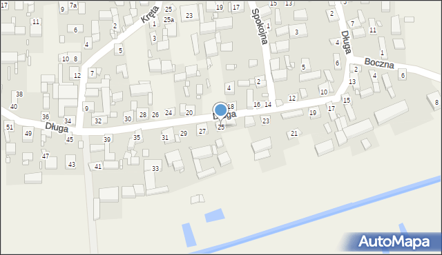 Uciechów, Długa, 25, mapa Uciechów