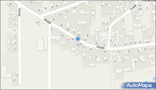 Uciechów, Długa, 53, mapa Uciechów