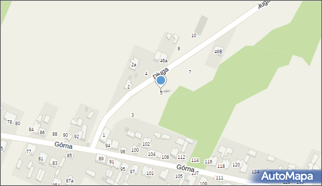 Ujków Nowy, Długa, 5, mapa Ujków Nowy