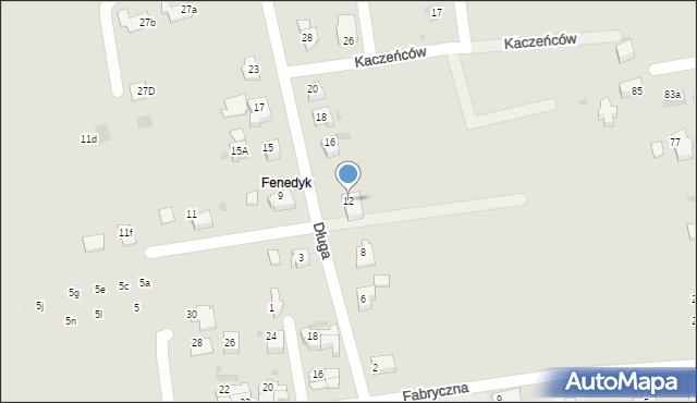 Ustroń, Długa, 12, mapa Ustroń