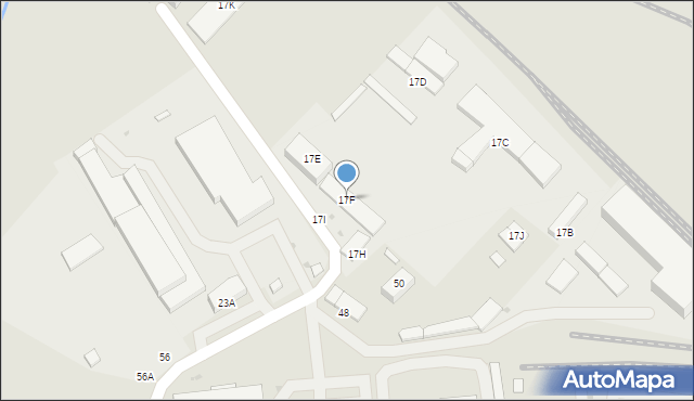 Wałbrzych, Długa, 17F, mapa Wałbrzycha