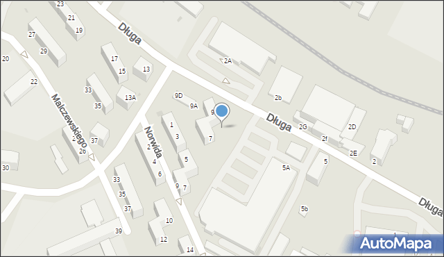 Wałbrzych, Długa, 7a/9, mapa Wałbrzycha