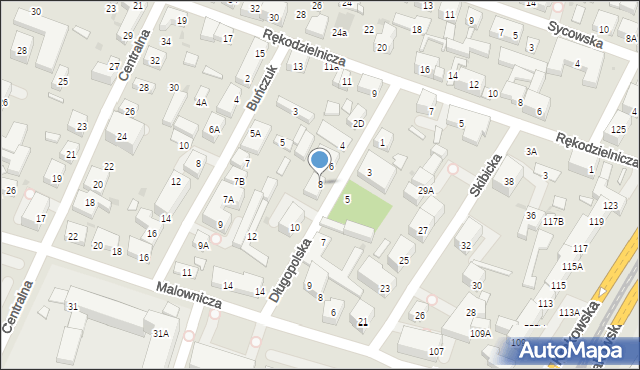 Warszawa, Długopolska, 8, mapa Warszawy