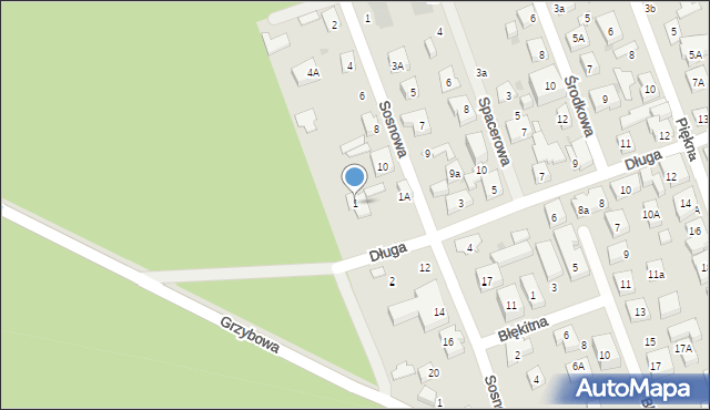 Warszawa, Długa, 1, mapa Warszawy