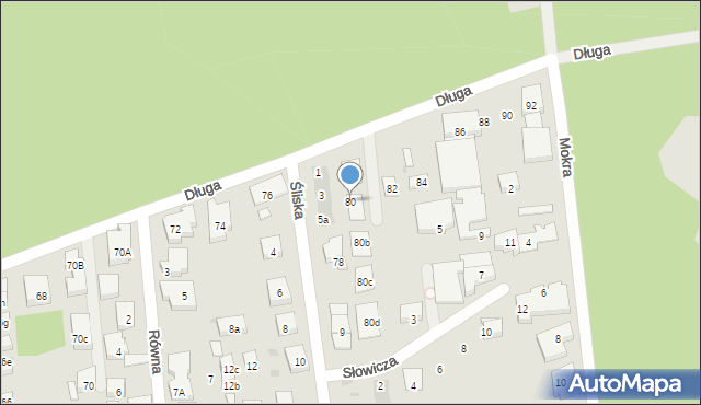 Warszawa, Długa, 80, mapa Warszawy