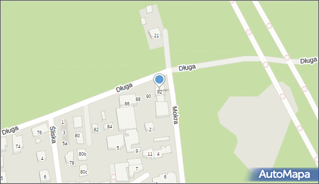 Warszawa, Długa, 92, mapa Warszawy