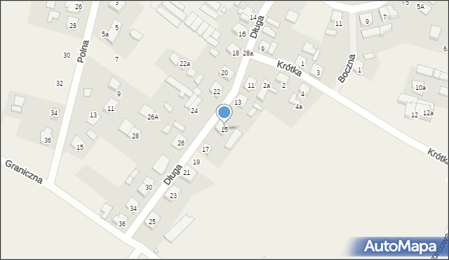 Widziszewo, Długa, 15, mapa Widziszewo