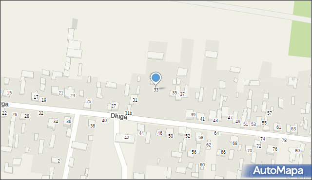 Więcki, Długa, 33, mapa Więcki