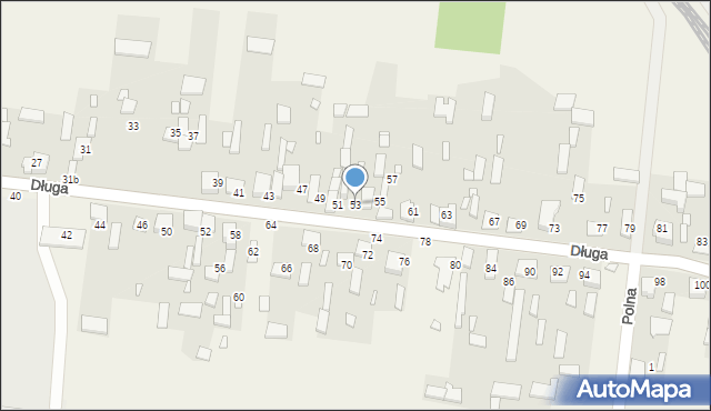 Więcki, Długa, 53, mapa Więcki