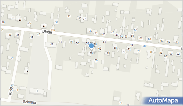 Więcki, Długa, 56, mapa Więcki