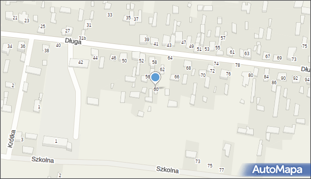 Więcki, Długa, 60, mapa Więcki