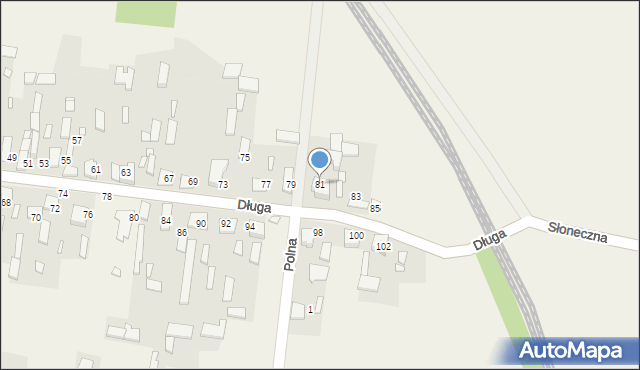 Więcki, Długa, 81, mapa Więcki